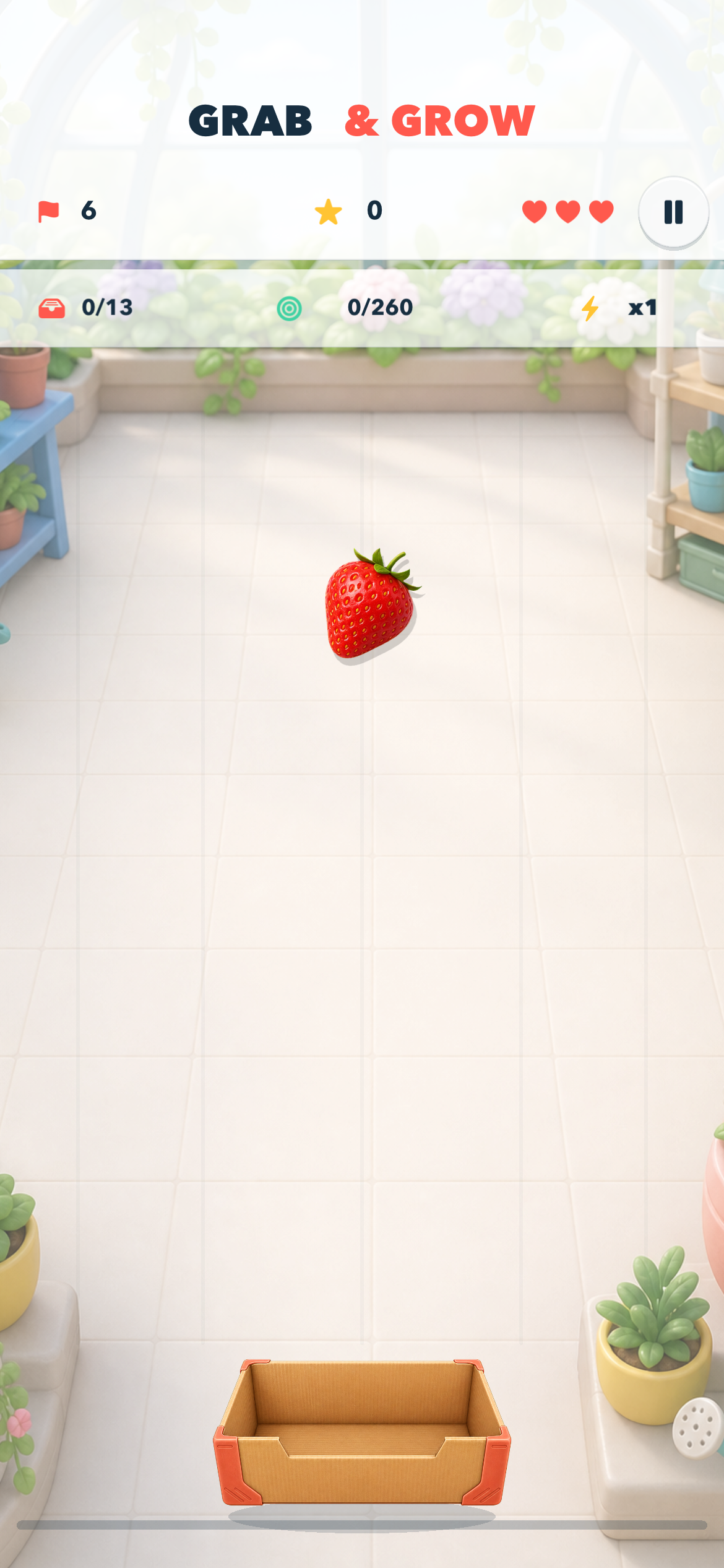 Garden Glasshouse gameplay screen
